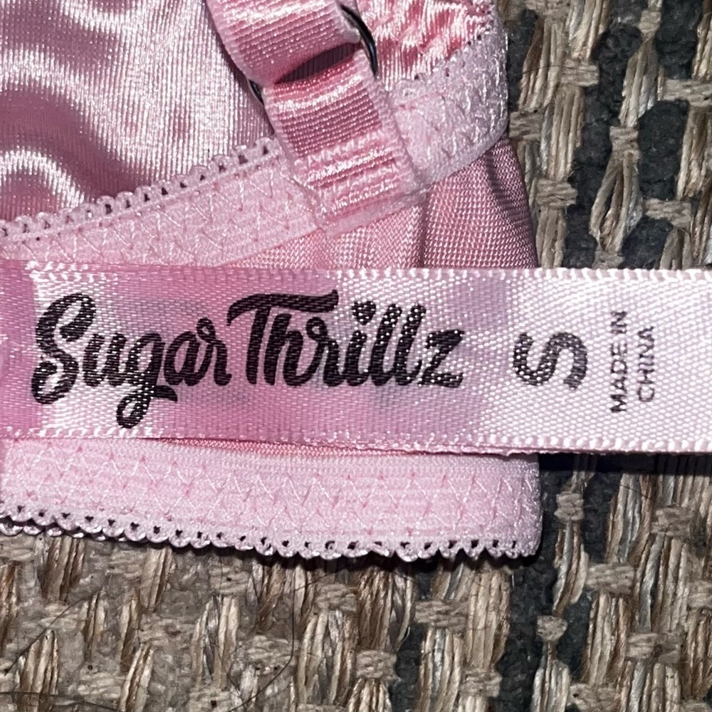 SUGAR THRILLZ But First Dessert Marabou Bra - Picture 4 of 4